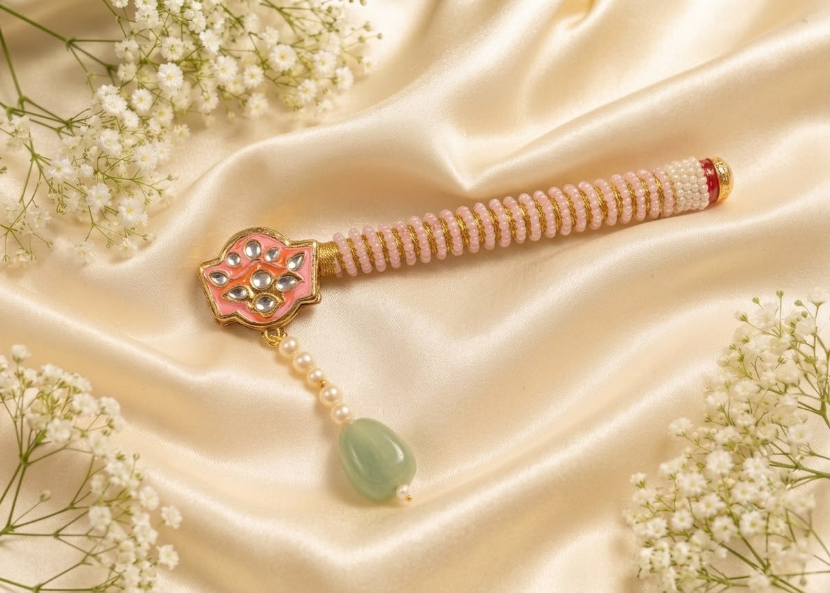 Handcrafted Krishna Bansuri – Teal Blue