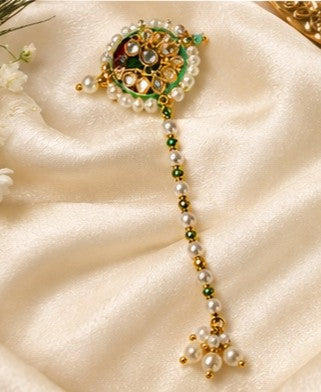 Handcrafted Krishna Bansuri – White & Gold